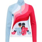 KRIMSON KLOVER Damen Pullover Ski Disco Top, Größe XL in Blau