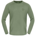 Norrøna - Femund PureUll L/S - Merinoshirt Gr S grün