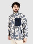 Quiksilver Clean Coast Fz Fleecejacke china blue desert checker Gr. M
