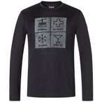 Super.Natural Swiss Lodge  Herren  Longsleeves schwarz Größe S Trekking  Hautf