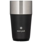 Snow Peak - Shimo Tumbler - Isolierbecher Gr 470 ml schwarz/grau
