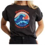 DEDICATED - Women's T-Shirt Visby Happiness - T-Shirt Gr XS schwarz