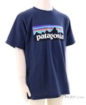 Patagonia P-6 Logo Kinder T-Shirt-Dunkel-Blau-140