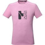 Millet Kamet Map  Herren  T-Shirts rosa Größe M Trekking  Schnell trocknend Po