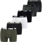 PUMA Herren Boxer Shorts, 6er Pack - Basic Boxer, Cotton Stretch, Everyday, Grö