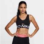 NIKE Damen Shirt W NP INDY PLUNGE BRA BOLD, Größe M in Schwarz