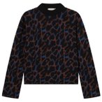 DEDICATED - Women's Sweater Limhamn Leopard - Pullover Gr XS schwarz