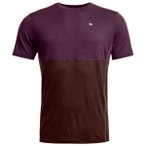 Ortovox - 185 Rock'N'Wool Short Sleeve - Merinounterwäsche Gr M lila/braun