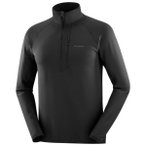 Salomon - Essential Lightwarm Half Zip - Fleecepullover Gr S schwarz