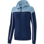 ERIMA Damen Kapuzensweat CHANGE training jacket with hood, Größe 34 in Blau