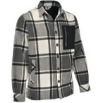 MAUL Herren Hemd Villingen Flanell Hemdjacke, Größe 58 in Grau