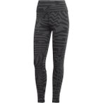 ADIDAS Damen Tight Optime TrainIcons Jacquard 3-Streifen, Größe XS in Grau