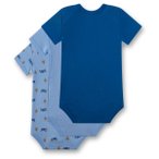 Sanetta - Kid's Set Body 1/2 324952 3-Pack - Alltagsunterwäsche Gr 74 blau