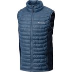 Columbia Powder Pass Hybrid Weste Herren  Kunstfaserwesten blau Größe S Campin