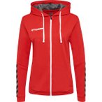 HUMMEL Damen Kapuzensweat hmlAUTHENTIC POLY ZIP, Größe XS in Rot