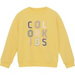 Color Kids Logo Print  Kinder  Pullover gelb Größe 104 Lifestyle  Hautfreundli