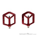 Spank Spike Reboot Flat Pedale-Dunkel-Rot-One Size