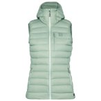 Stoic - Women's PerformanceDown SalmiSt. Vest with Hood - Daunenweste Gr S grün