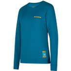 LA SPORTIVA Damen Sweatshirt Climbing on the Moon Sweatshirt W, Größe XS in Bl