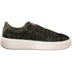 PUMA Damen Sneakers Basket Platform Velvet Rope, Größe 40 ½ in Grün