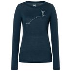 super.natural - Women's Bergglück L/S - Longsleeve Gr M blau