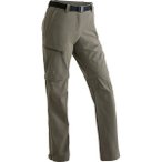 MAIER SPORTS Damen Hose Nata Da-T-Zip Off Hose el (kurz), Größe 22 in Braun