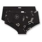 Sanetta - Kid's DP Cutbrief 349564 - Unterhose Gr 152 schwarz
