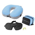 Cocoon - Travel Set 3 Pack - Kissen Gr 11 x 10 x 8 cm blau/schwarz