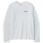 Patagonia - L/S P-6 Logo Responsibili-Tee - Longsleeve Gr XS grau/weiß