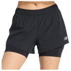 New Balance - Women's RC 2-in-1 Short 3'' - Laufshorts Gr XS schwarz