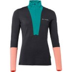 VAUDE Damen Unterhemd Wo Monviso Wool Halfzip Shirt, Größe 34 in Schwarz