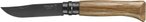Opinel - Faltbares Messer - Couteau N°08 Chêne Black Edition  aus Leder - Brau