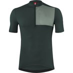 Löffler Skys Block Mid Half Zip Trikot Herren  Radtrikots gruen Größe S Grave