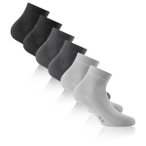 Rohner - Basic Sneaker Plus 3er Pack - Multifunktionssocken 35-38 grau