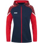 JAKO Damen Kapuzenjacke Performance, Größe 44 in Blau