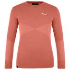 Salewa - Kid's Zebru Medium Warm ARM L/S Tee - Merinounterwäsche Gr 104 rot