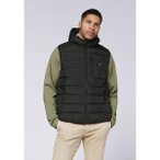 CHIEMSEE Herren Weste Padded Vest, Regular Fit, Größe S in Schwarz