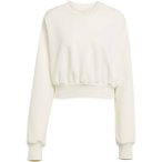 ADIDAS Damen Sweatshirt Weiches Lux Loose, Größe L in Weiß