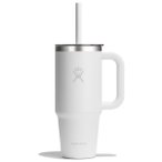 Hydro Flask - Travel Tumbler Clear Lid - Isolierbecher Gr 946 ml weiß/grau
