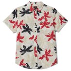 Brixton - Charter Print S/S Woven - Hemd Gr XL grau