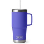 Yeti Rambler 25oz Straw Isolierbecher  Isolierflaschen lila Größe 739ml Reise 