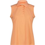 CMP Funktions Polo Top Damen  Tanktops orange Größe XXS Lifestyle  Atmungsakti