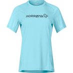Norrona Fjørå Equaliser Lightweight  Damen  T-Shirts tuerkis Größe L Mountai
