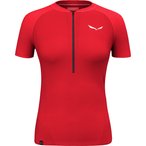 Salewa Pedroc Pro Dry Half Zip  Damen  T-Shirts rot Größe L  Trekking  Hautfre