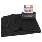Cocoon - Merino Wool Silk Travel Blanket - Decke Gr 180 x 140 cm  Schwarz