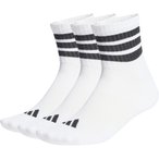 adidas 3 Stripes Mid 3er Pack   Freizeitsocken weiss Größe 46  Lifestyle  Haut