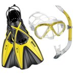 Mares - Set X-One Marea - Schnorchelset Gr 44-47 - L/XL gelb