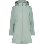 CMP Damen Funktionsjacke Kapuzen Softshellmantel, Größe 36 in Silber