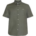 KnowledgeCotton Apparel Linen  Herren  Hemden oliv Größe M Lifestyle  Hautfreu