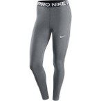 NIKE Damen Tight Nike Pro Women's Mid-Rise Mesh-Pane, Größe XS in Grau